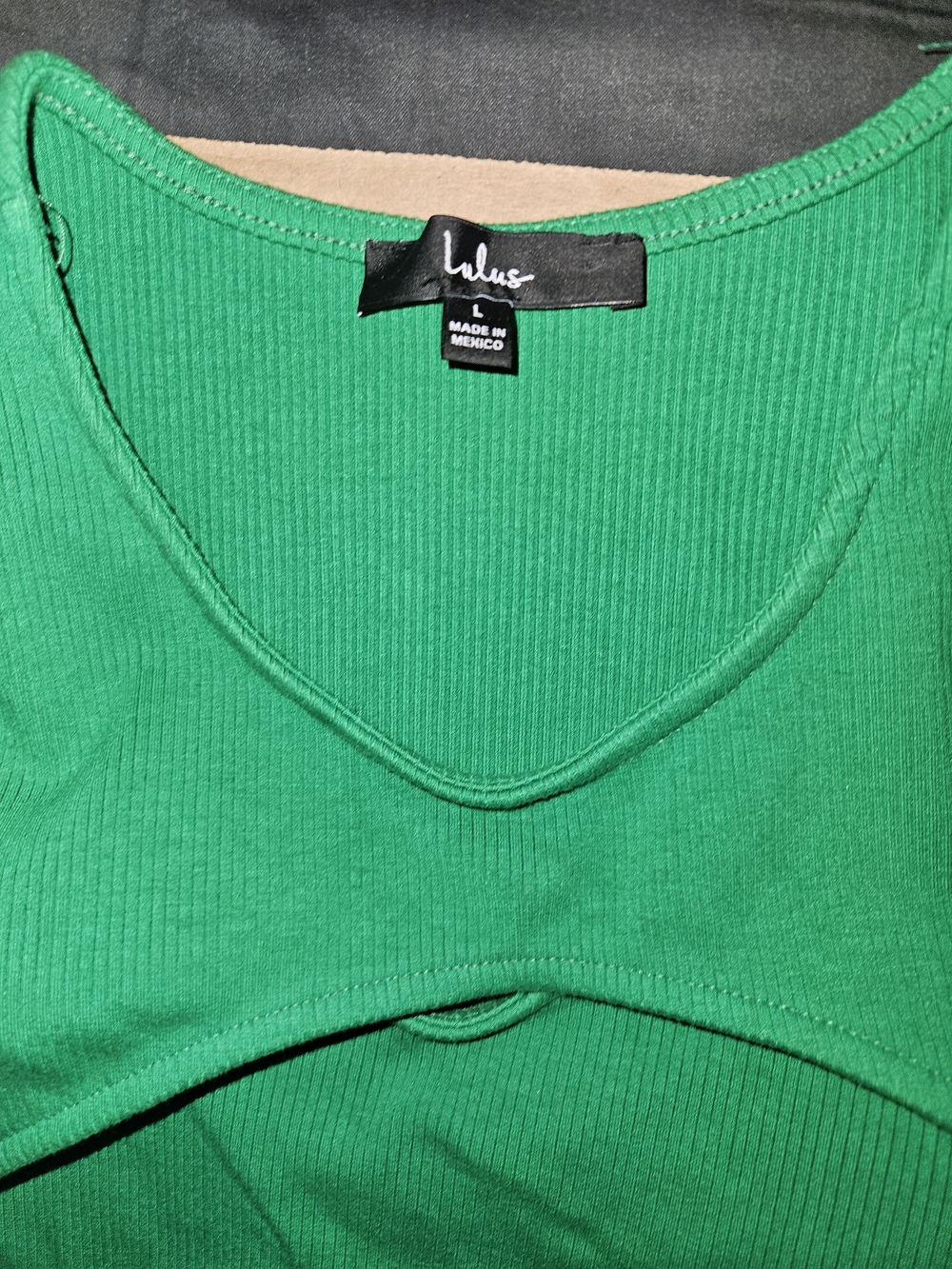 Lulu's Kids Bright Green Ribbed Tank & Drawstring Shorts Matching Set - Picture 3 of 6